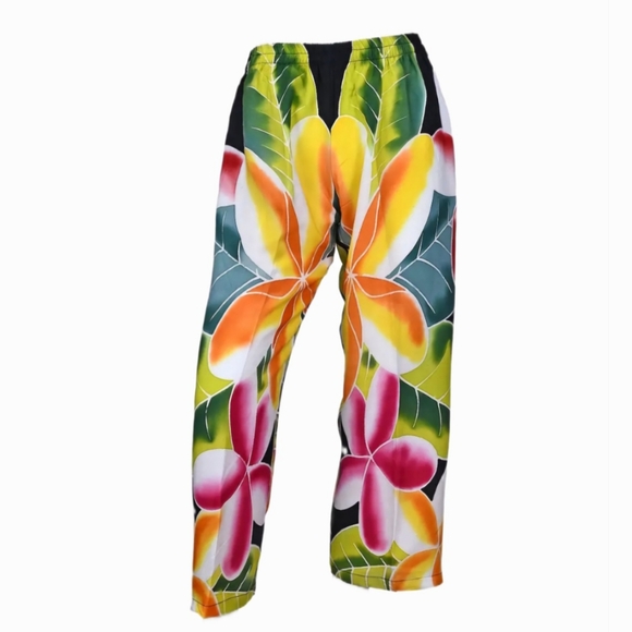 Tropical Print Capri Pants size Large - Picture 1 of 2